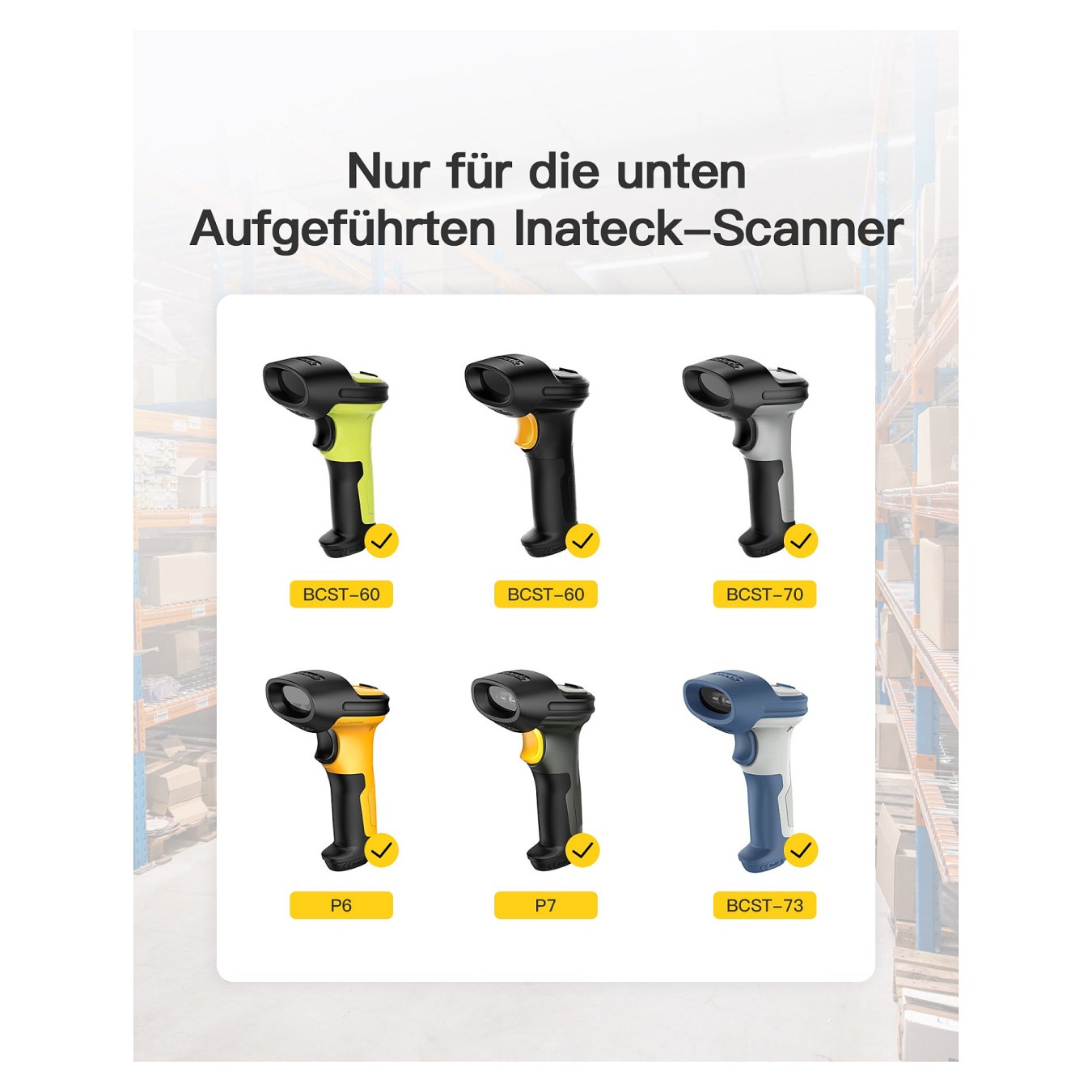 Buy inateck Barcodescanner BS04001 black [BS04001_black] in Cyprus, Nicosia, Limassol, Larnaka, Pafos