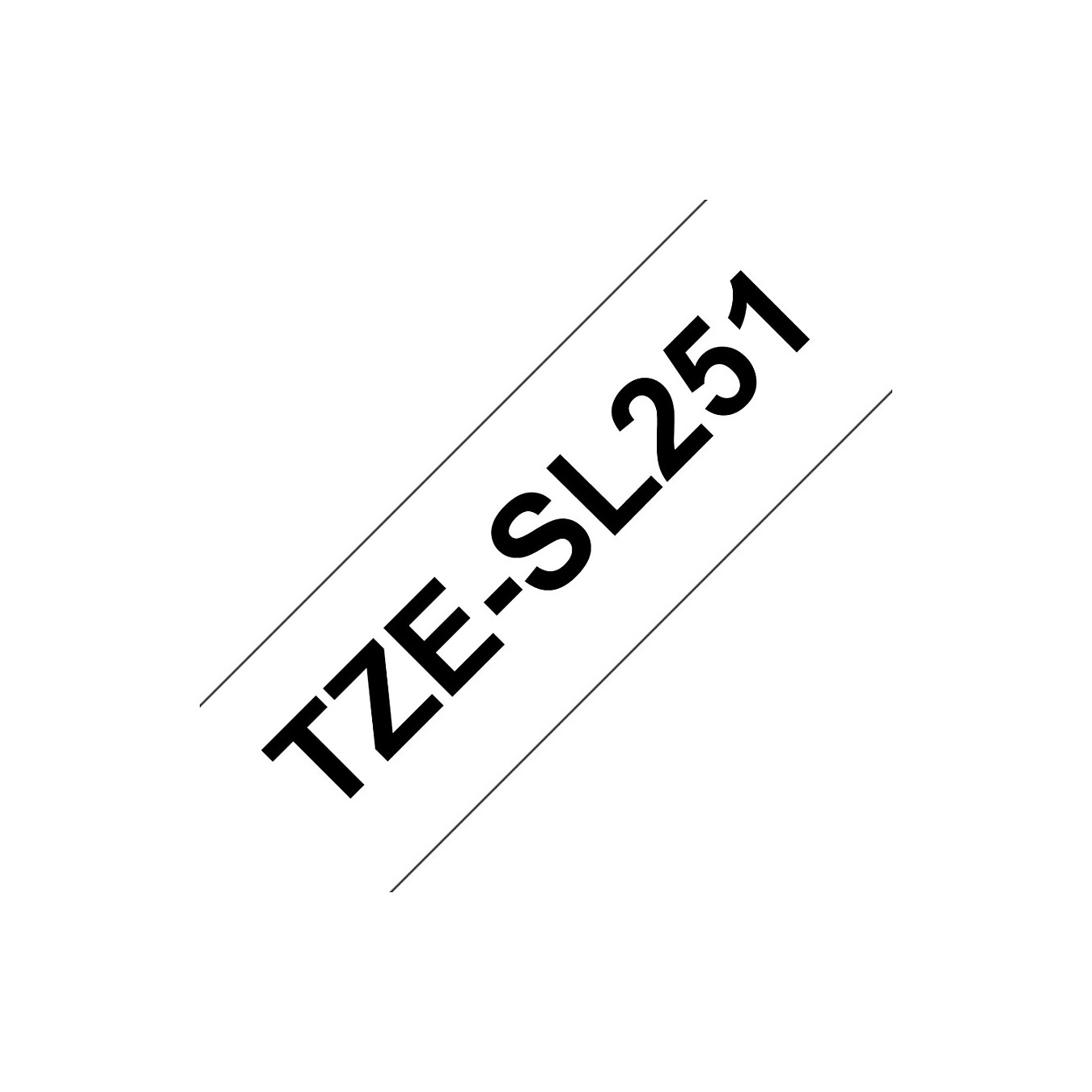 Buy BROTHER TZeSL251 tape Black on White 24mm in Cyprus, Nicosia, Limassol, Larnaka, Pafos