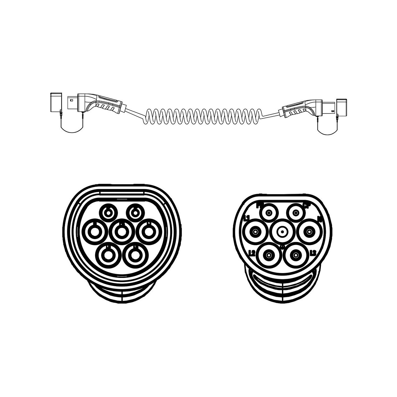 Buy ROLINE EV-LADEKABEL SPIRALE.TYP2.1-PH in Cyprus, Nicosia, Limassol, Larnaka, Pafos