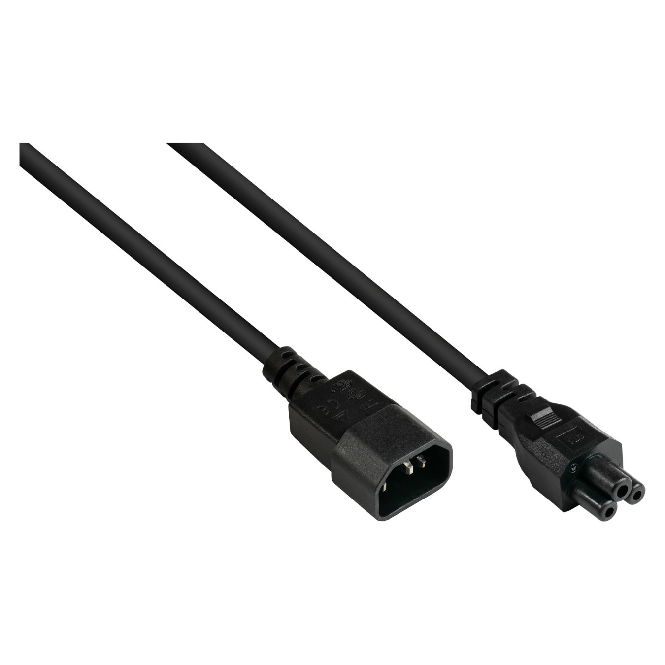 Buy Good Connections Kaltgeräteverlängerung an C5 schwarz 3m in Cyprus, Nicosia, Limassol, Larnaka, Pafos