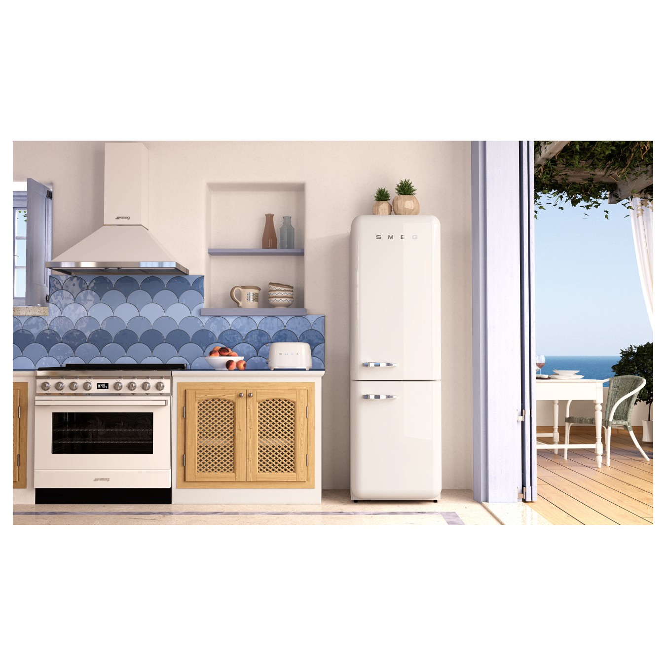 Buy SMEG TSF01WHEU 2 Scheiben Toaster weiß in Cyprus, Nicosia, Limassol, Larnaka, Pafos