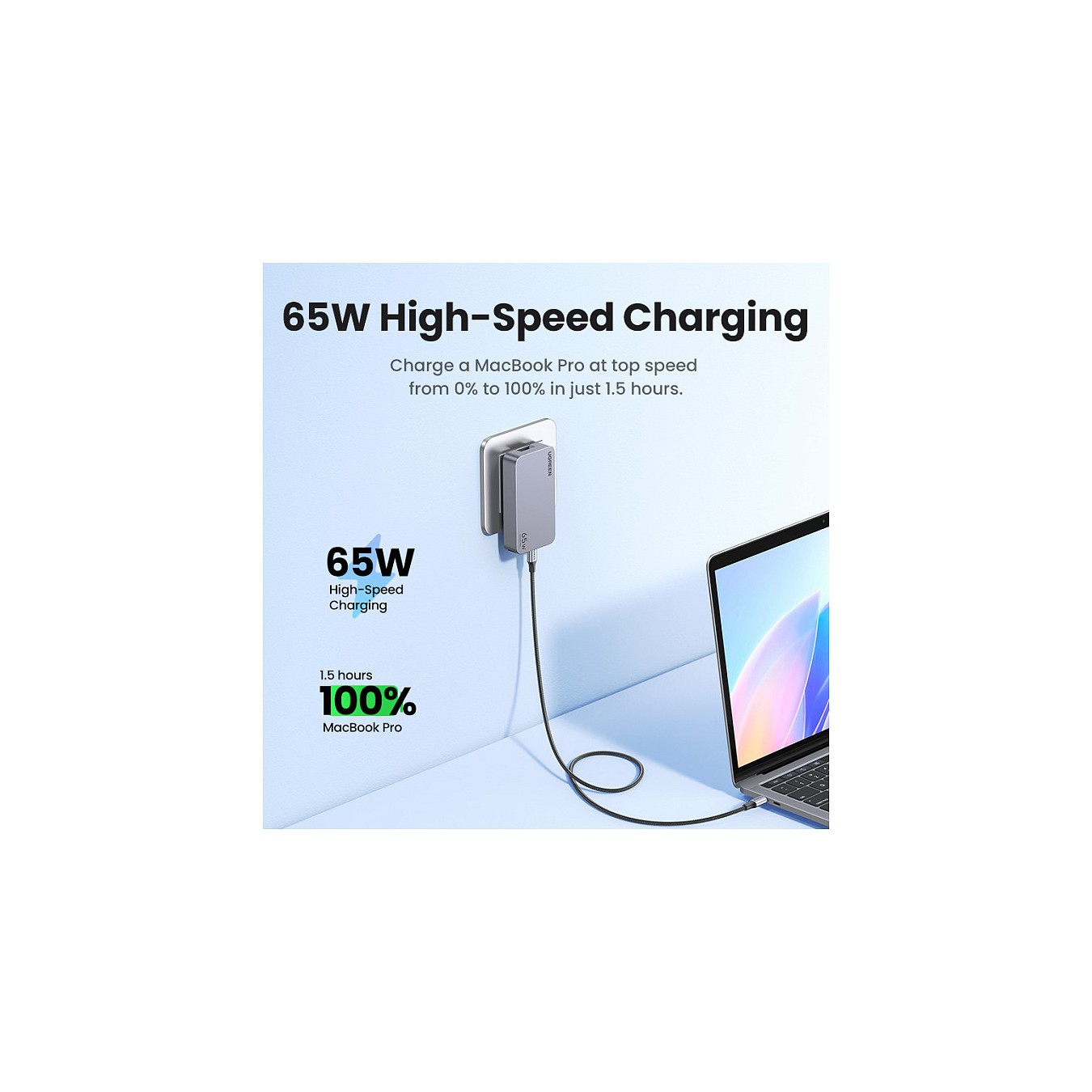Buy UGREEN Nexode Pro 65W GaN Travel Charger in Cyprus, Nicosia, Limassol, Larnaka, Pafos