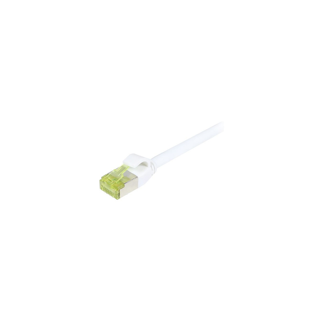 Buy Synergy21 Patchkabel RJ45, CAT6A 500Mhz, 0,15m, weiss, S-STP(S FTP), slimline rund d4,5mm, TPE LSZH(Superflex), AWG2... in C
