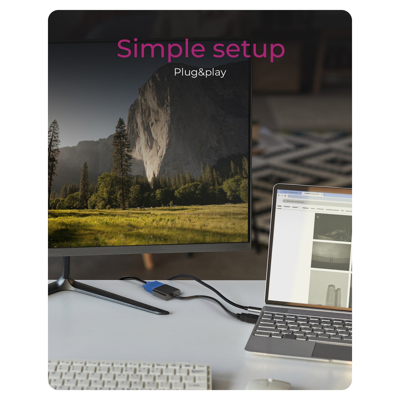 Buy Adapter IcyBox HDMI A-Typ zu VGA in Cyprus, Nicosia, Limassol, Larnaka, Pafos