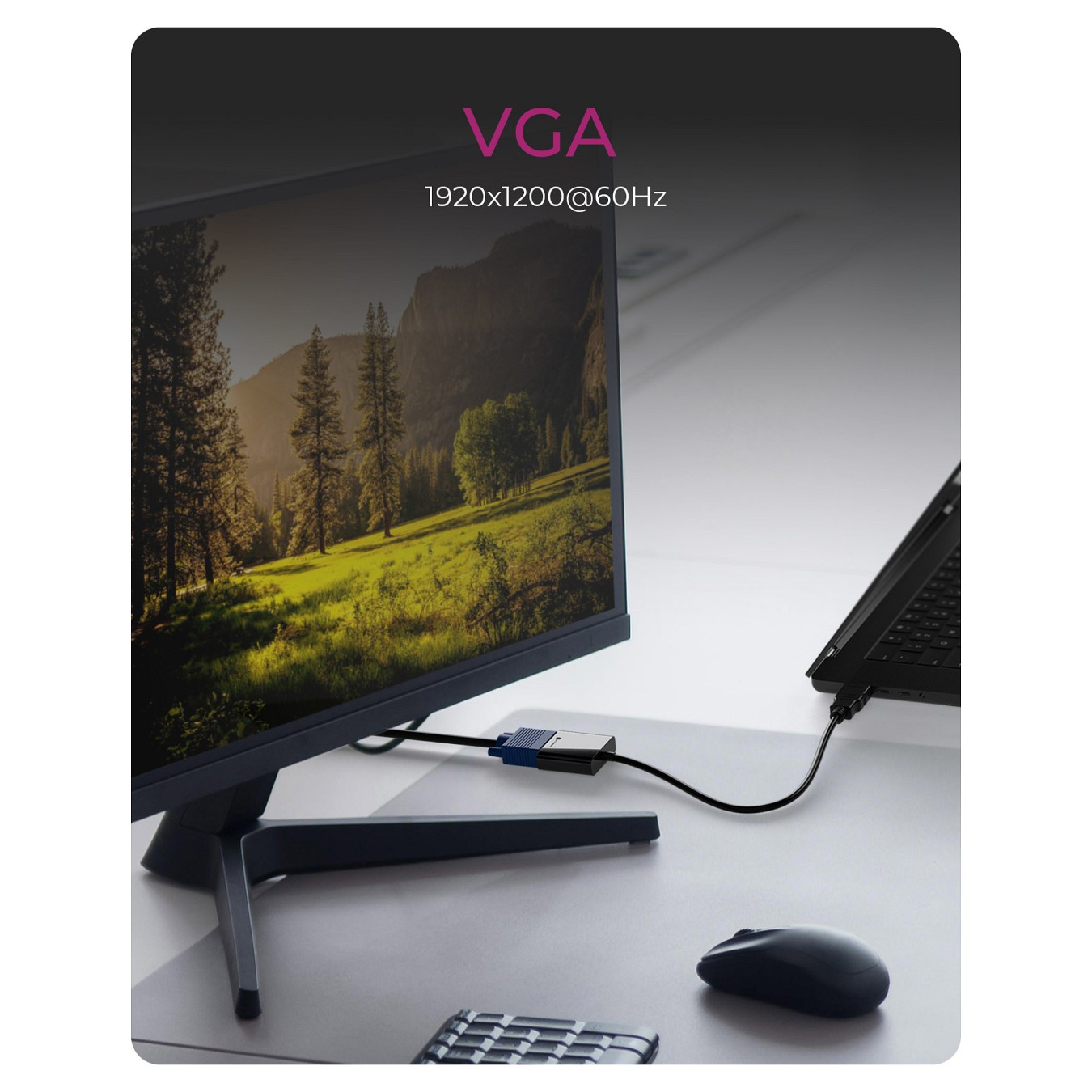 Buy Adapter IcyBox HDMI A-Typ zu VGA in Cyprus, Nicosia, Limassol, Larnaka, Pafos