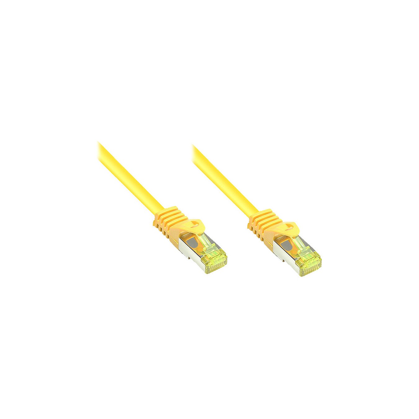 Buy GoodConnections RJ45 Patchkabel mit Cat. 7 Rohkabel und Rastnasenschutz (), S FTP, PiMF, halogenfrei, 500MHz, OFC, ge... in 