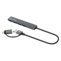Buy MANHATTAN Kombo-Hub 4Port USB 3.0 Typ-C Typ-A 4xUSB-A Buchse in Cyprus, Nicosia, Limassol, Larnaka, Pafos