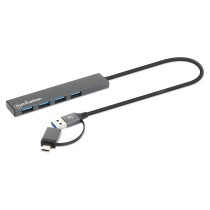 Buy MANHATTAN Kombo-Hub 4Port USB 3.0 Typ-C Typ-A 4xUSB-A Buchse in Cyprus, Nicosia, Limassol, Larnaka, Pafos