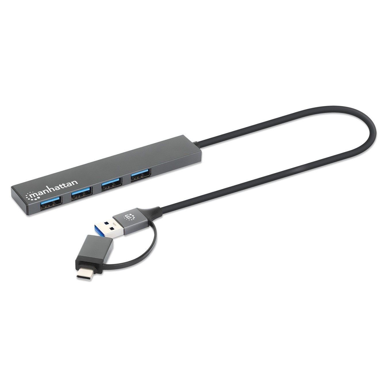 Buy MANHATTAN Kombo-Hub 4Port USB 3.0 Typ-C Typ-A 4xUSB-A Buchse in Cyprus, Nicosia, Limassol, Larnaka, Pafos