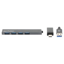 Buy MANHATTAN Kombo-Hub 4Port USB 3.0 Typ-C Typ-A 4xUSB-A Buchse in Cyprus, Nicosia, Limassol, Larnaka, Pafos