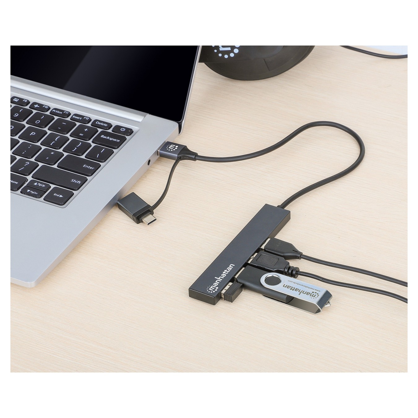 Buy MANHATTAN Kombo-Hub 4Port USB 3.0 Typ-C Typ-A 4xUSB-A Buchse in Cyprus, Nicosia, Limassol, Larnaka, Pafos