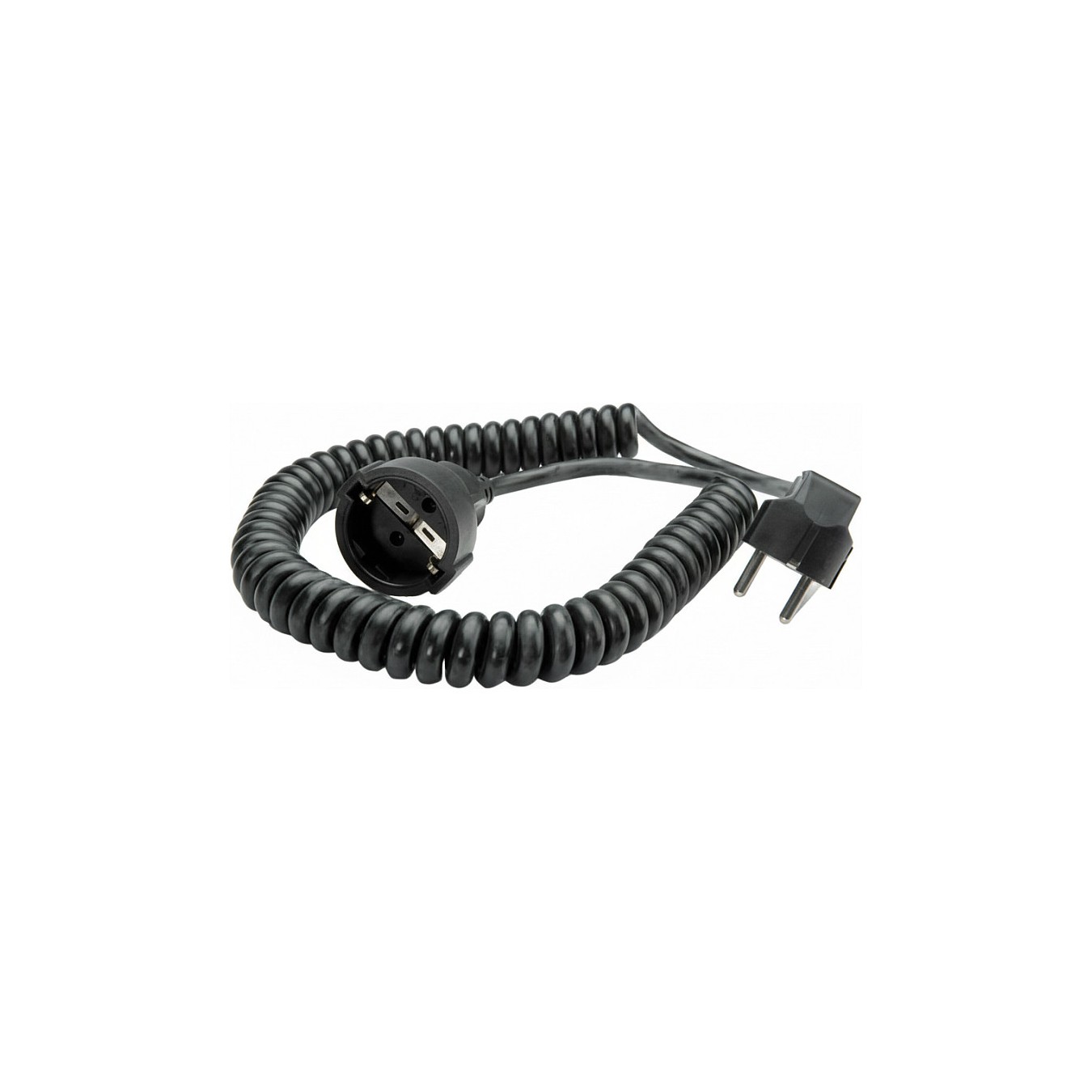 Buy BACHMANN Schutzkontakt-Spiralverlngerung 230V 16A, schwarz, 4 m in Cyprus, Nicosia, Limassol, Larnaka, Pafos