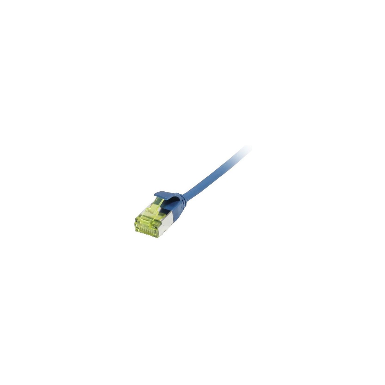 Buy Synergy21 Patchkabel RJ45, CAT6A 500Mhz, 1,0m, blau, U FTP, slimline rund d3,8mm, TPE LSZH(Superflex), AWG32, mit CA... in C