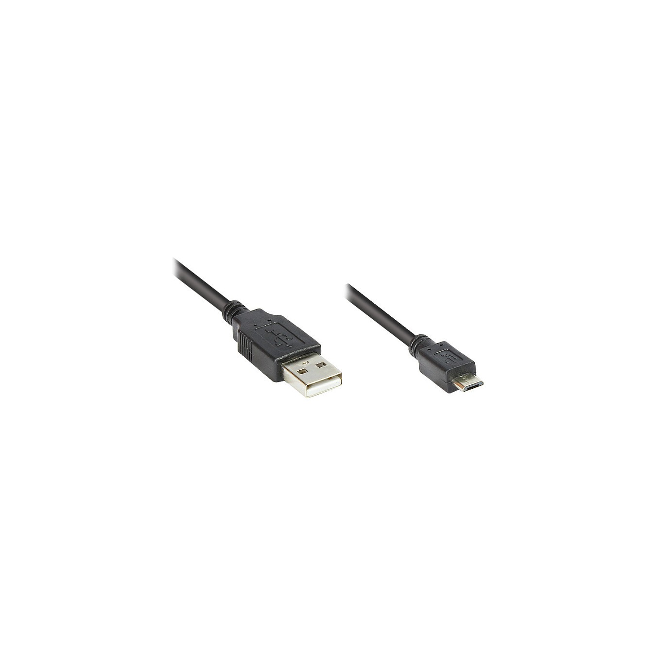 Buy GoodConnections USB 2.0 A to Micro-B (ST-ST) 1m Adapterkabel Schwarz in Cyprus, Nicosia, Limassol, Larnaka, Pafos
