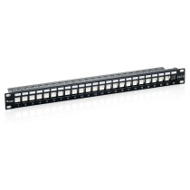 Buy Equip Patchpanel 24x Cat6 19' FTP 1HE Keystone Montage sw in Cyprus, Nicosia, Limassol, Larnaka, Pafos