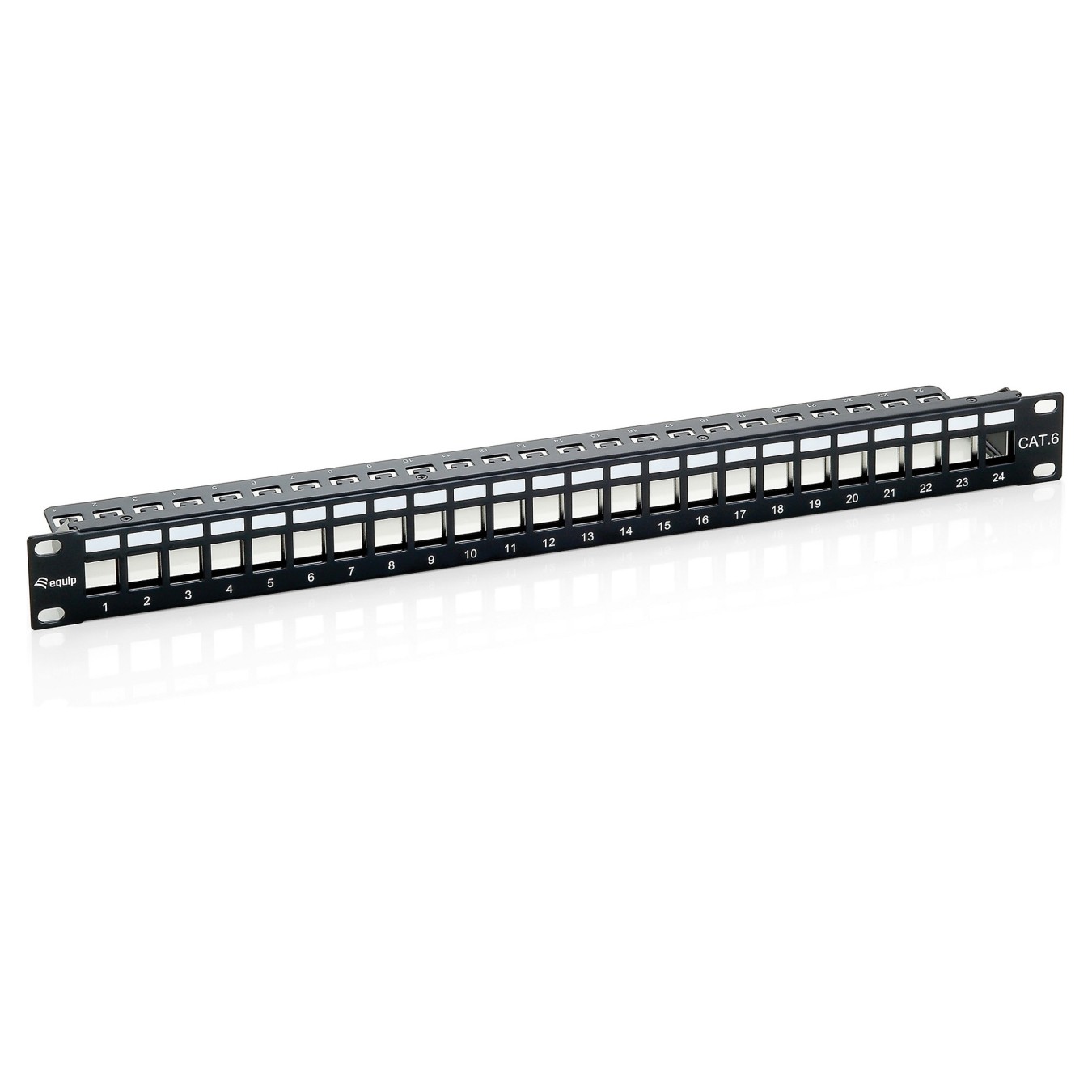 Buy Equip Patchpanel 24x Cat6 19' FTP 1HE Keystone Montage sw in Cyprus, Nicosia, Limassol, Larnaka, Pafos