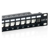 Buy Equip Patchpanel 24x Cat6 19' FTP 1HE Keystone Montage sw in Cyprus, Nicosia, Limassol, Larnaka, Pafos