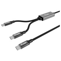 Buy Equip Kabel USB-C4.0- to C Y-Kabel PD140W St St 1.50m schwarz in Cyprus, Nicosia, Limassol, Larnaka, Pafos