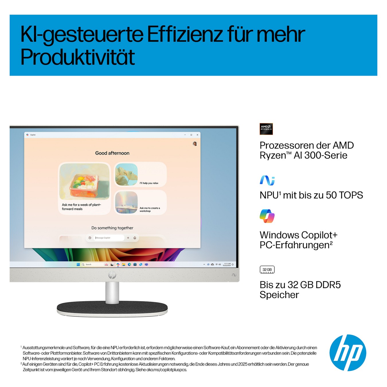 Buy AIO HP 27-ct2073ng RYZ AI 7 350 16GB 512SSD W11 Home in Cyprus, Nicosia, Limassol, Larnaka, Pafos