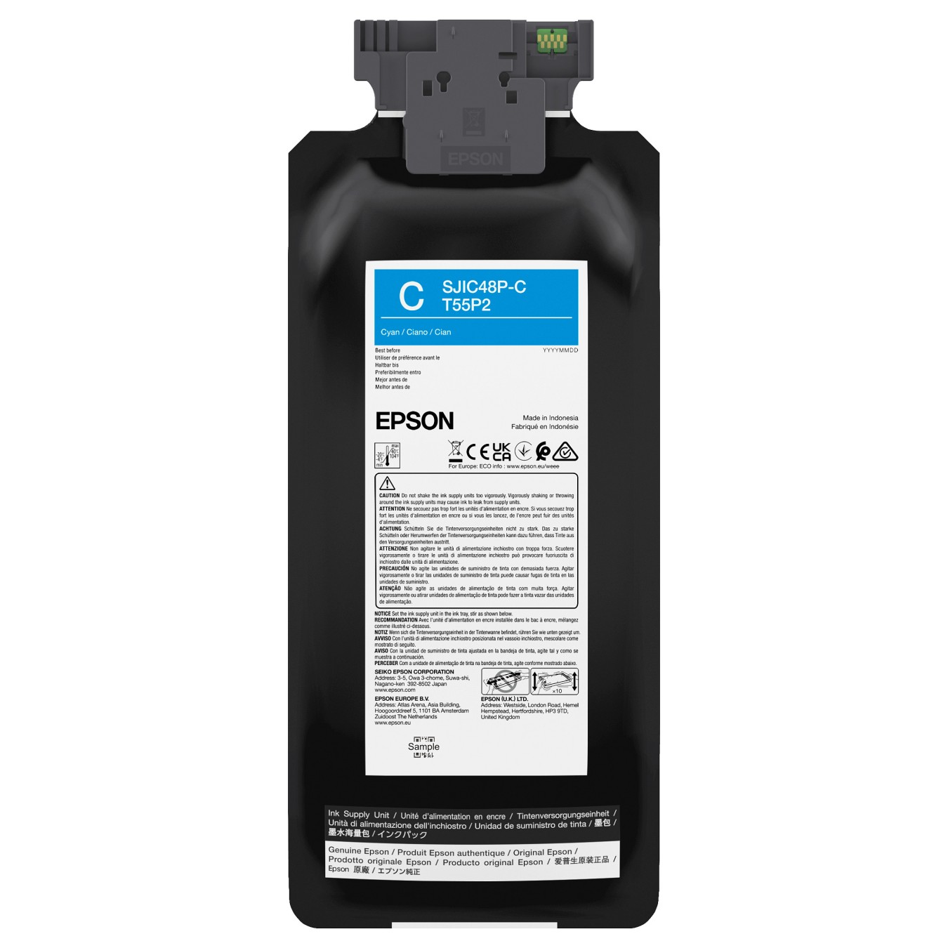Buy EPSON Tinte cyan 480ml CW C8000 in Cyprus, Nicosia, Limassol, Larnaka, Pafos