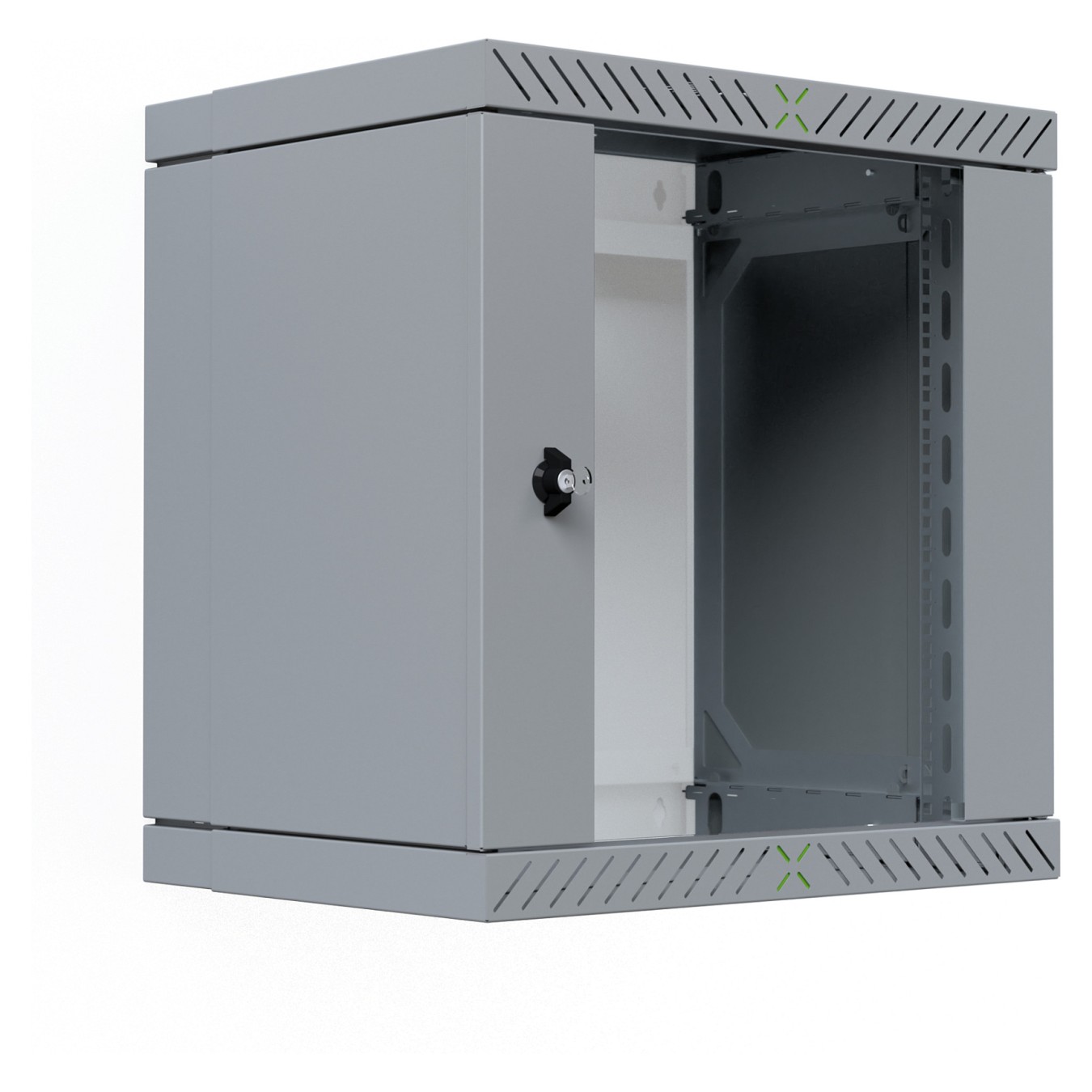 Buy 19' Wandgehäuse X-Rack mit Glastür 400-600mm 12HE grau in Cyprus, Nicosia, Limassol, Larnaka, Pafos
