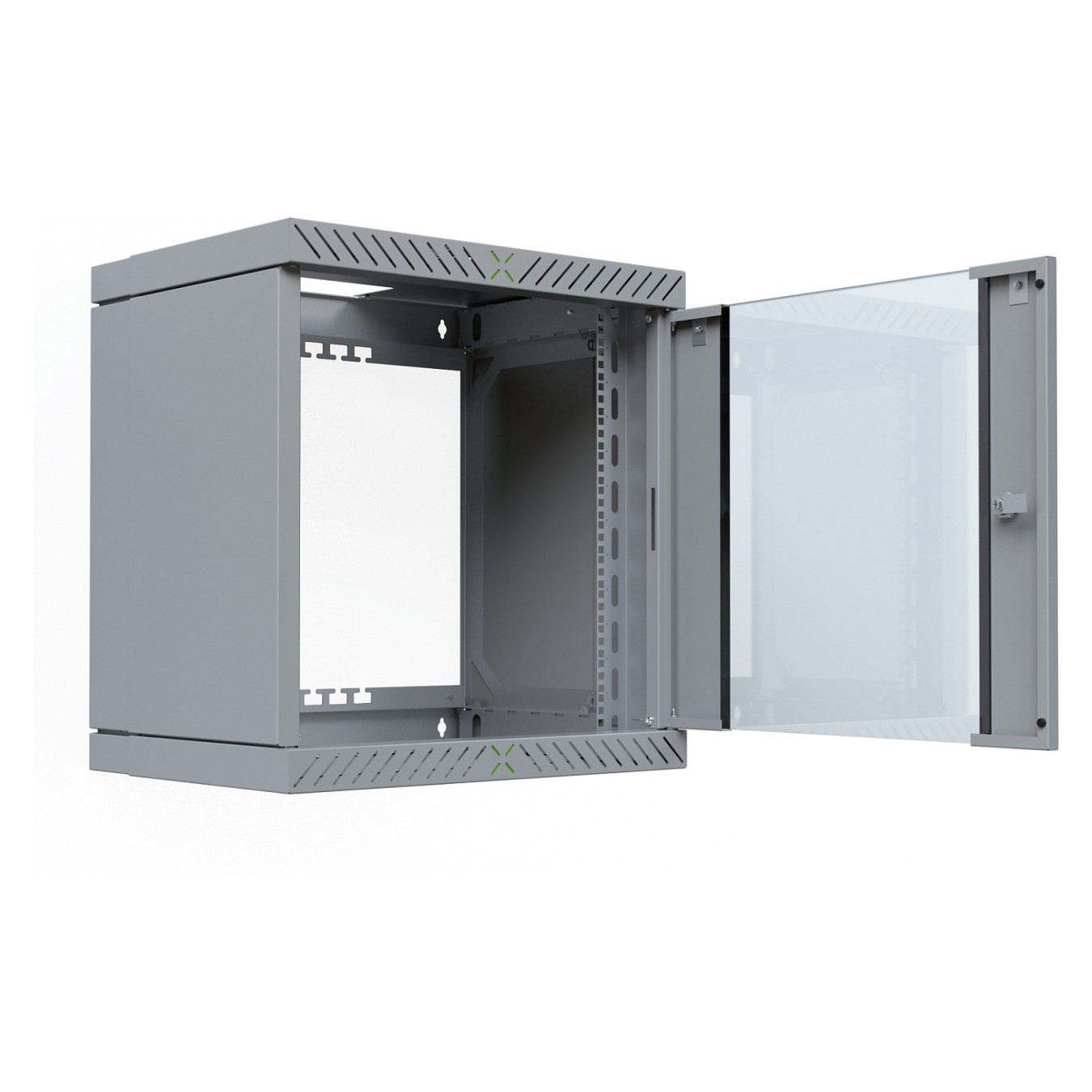 Buy 19' Wandgehäuse X-Rack mit Glastür 400-600mm 12HE grau in Cyprus, Nicosia, Limassol, Larnaka, Pafos