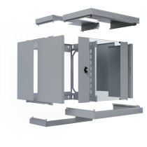Buy 19' Wandgehäuse X-Rack mit Glastür 400-600mm 12HE grau in Cyprus, Nicosia, Limassol, Larnaka, Pafos