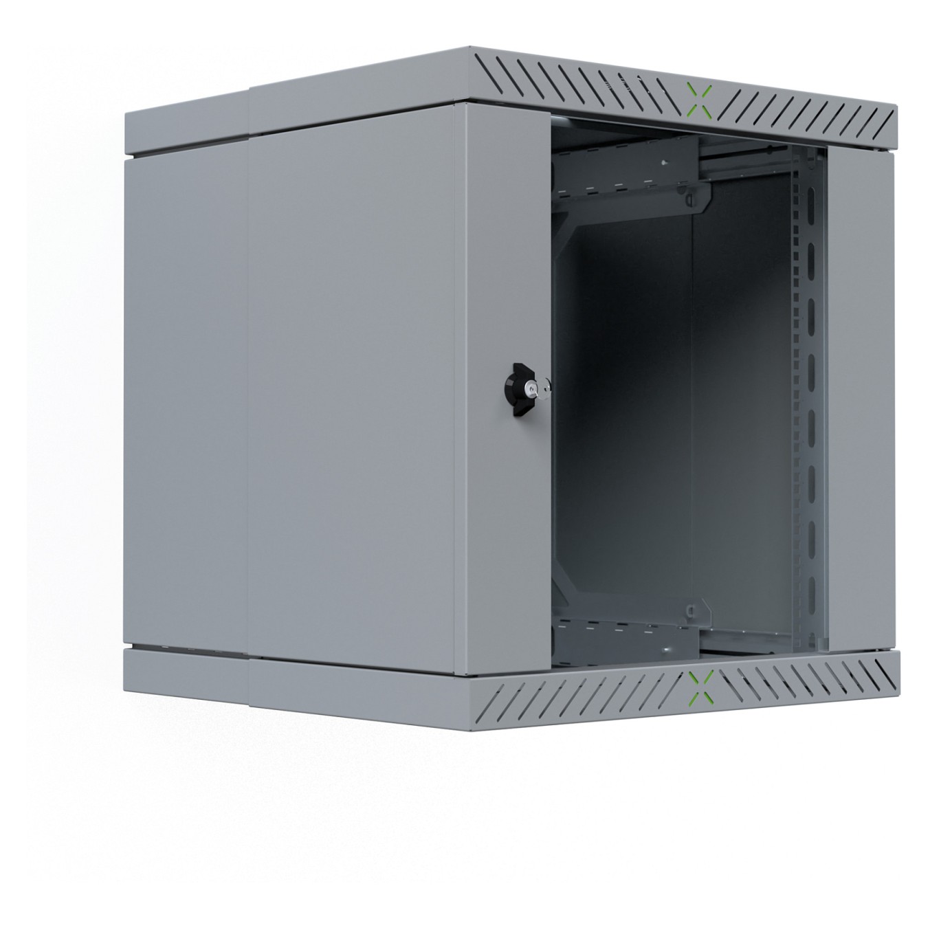 Buy 19' Wandgehäuse X-Rack mit Glastür 400-600mm 12HE grau in Cyprus, Nicosia, Limassol, Larnaka, Pafos