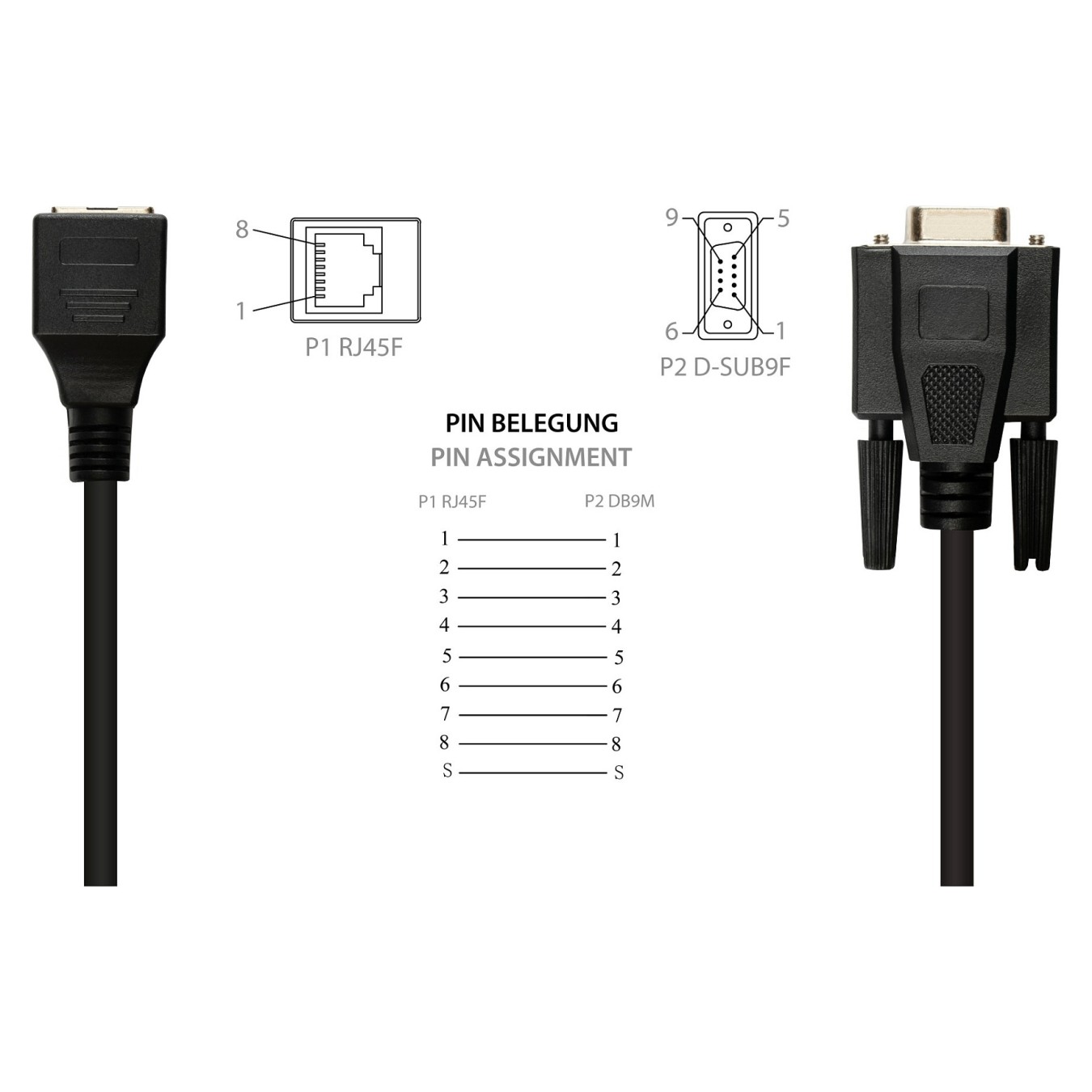 Buy Good Connections Adapterkabel RJ45 an RS232 seriell in Cyprus, Nicosia, Limassol, Larnaka, Pafos