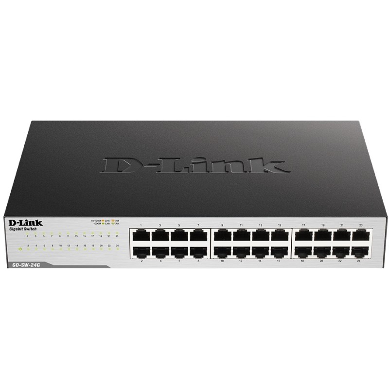 Buy D-Link GO-SW-24G E - 24-Port Gigabit Unmanaged Switch - Rackmount 1U, Black in Cyprus, Nicosia, Limassol, Larnaka, Pafos