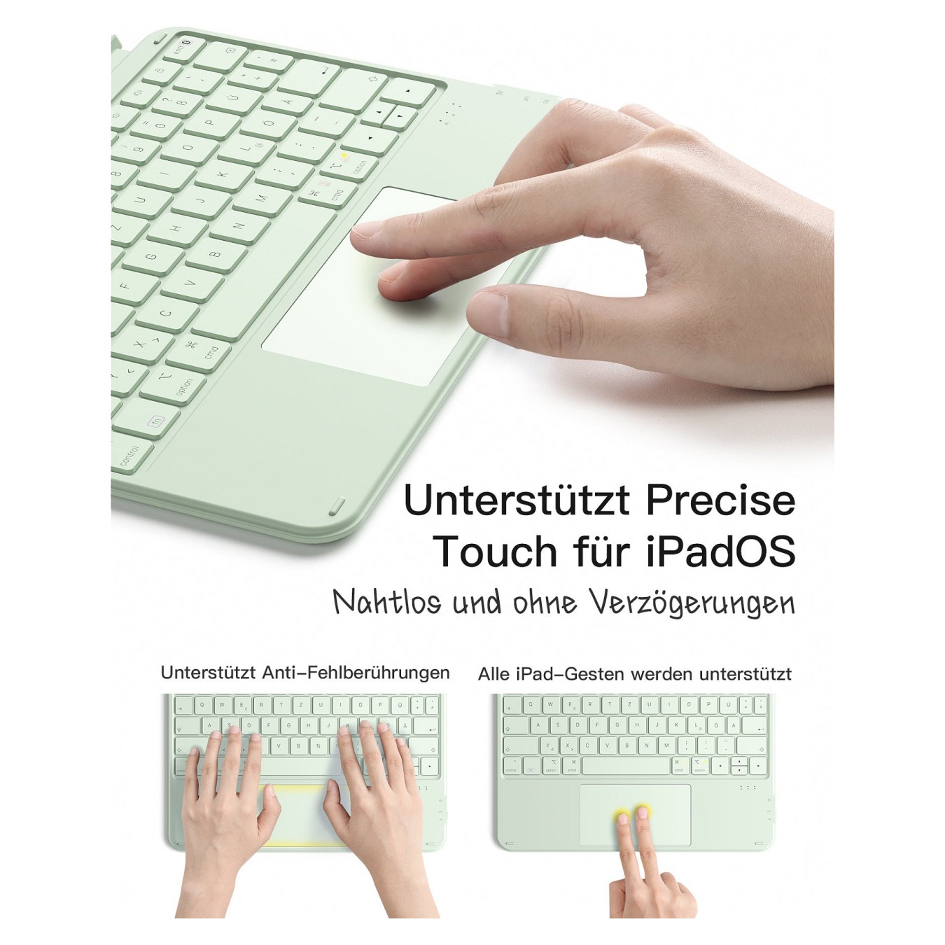 Buy inateck Keyboard iPad 11' iPad Air 4 5Gen Com. QWERTZ green in Cyprus, Nicosia, Limassol, Larnaka, Pafos