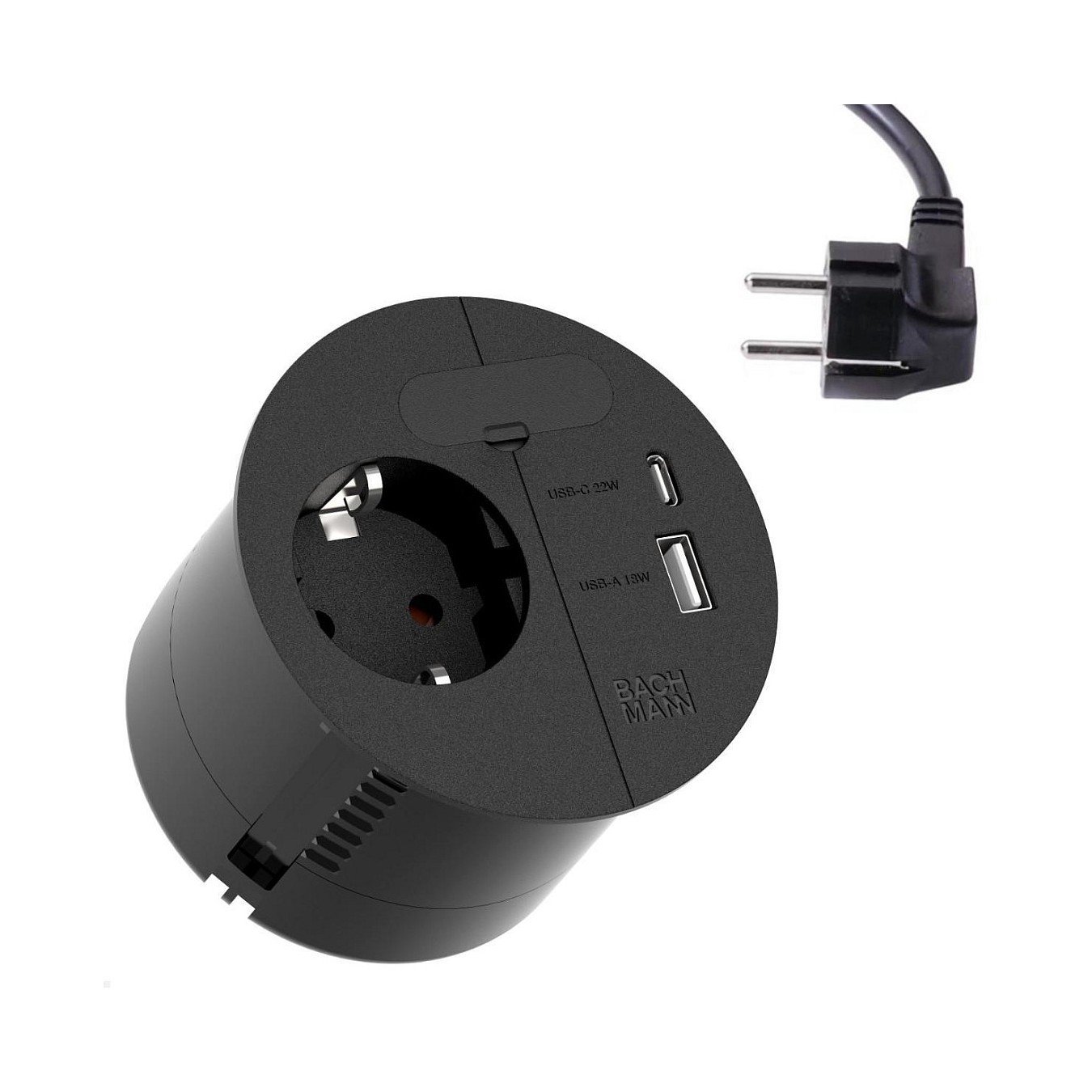 Buy BACHMANN LOOP IN CHARGE CEE7 3 USB-A C 22W, Zuleitung 2,0m H05VV-F3G1,5mm Durchfrg. in Cyprus, Nicosia, Limassol, Larnaka, P