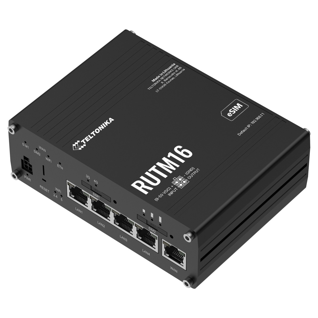 Buy Teltonika · Router · RUTM16 · LTE Global Router CAT6 in Cyprus, Nicosia, Limassol, Larnaka, Pafos
