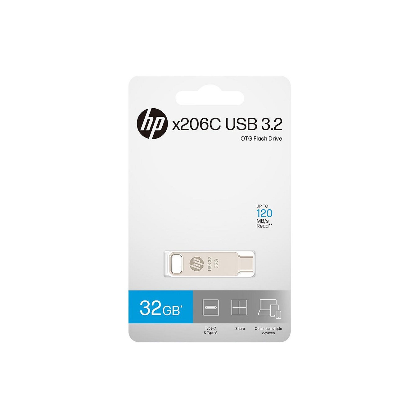 Buy STICK HP x206C - USB-Flash-Laufwerk - 32 GB - USB 3.2 (HPFD206C-A-32) in Cyprus, Nicosia, Limassol, Larnaka, Pafos