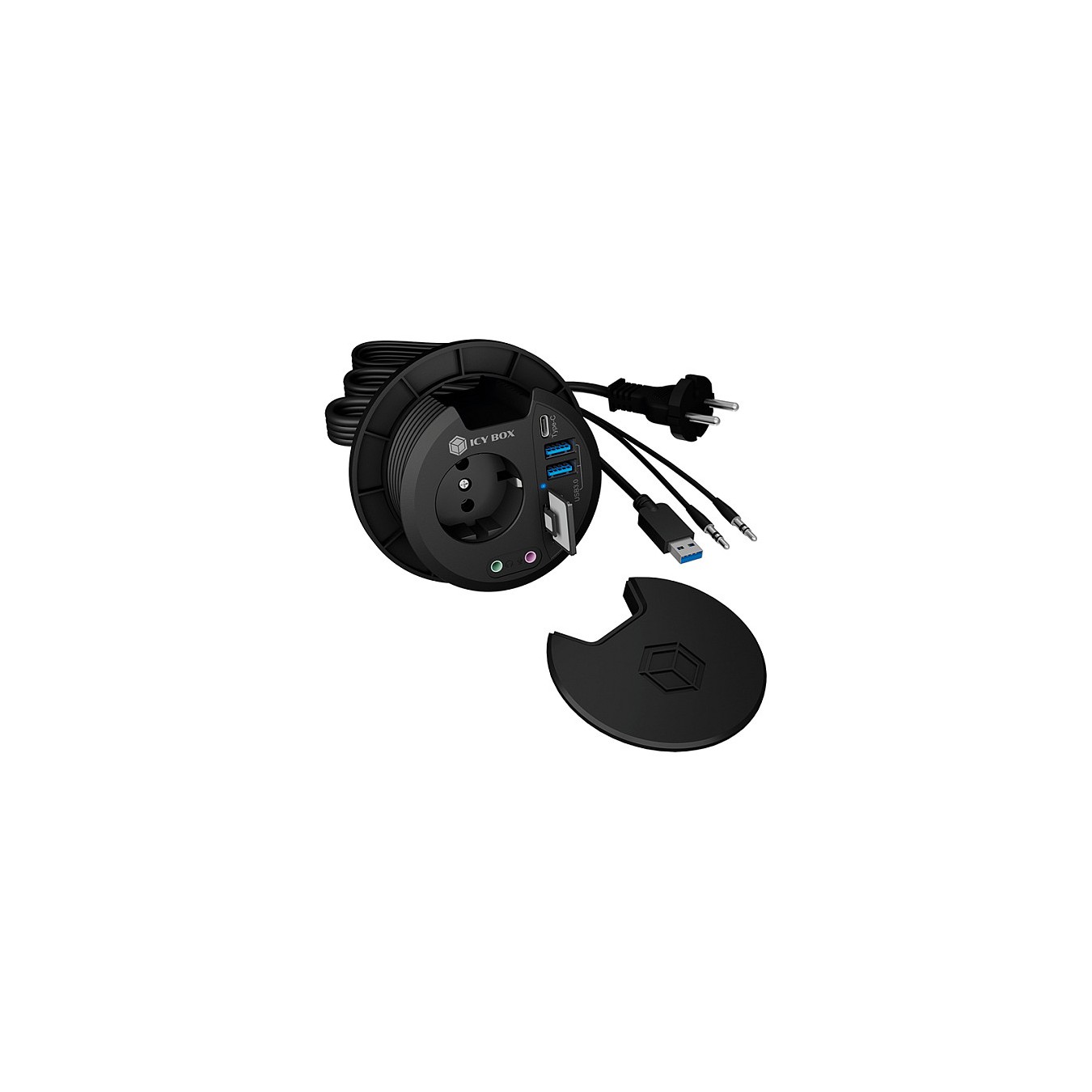 Buy ICY BOX IB-HUB1430-CR USB 3.2 Gen 1 Multiport Tisch Hub in Cyprus, Nicosia, Limassol, Larnaka, Pafos