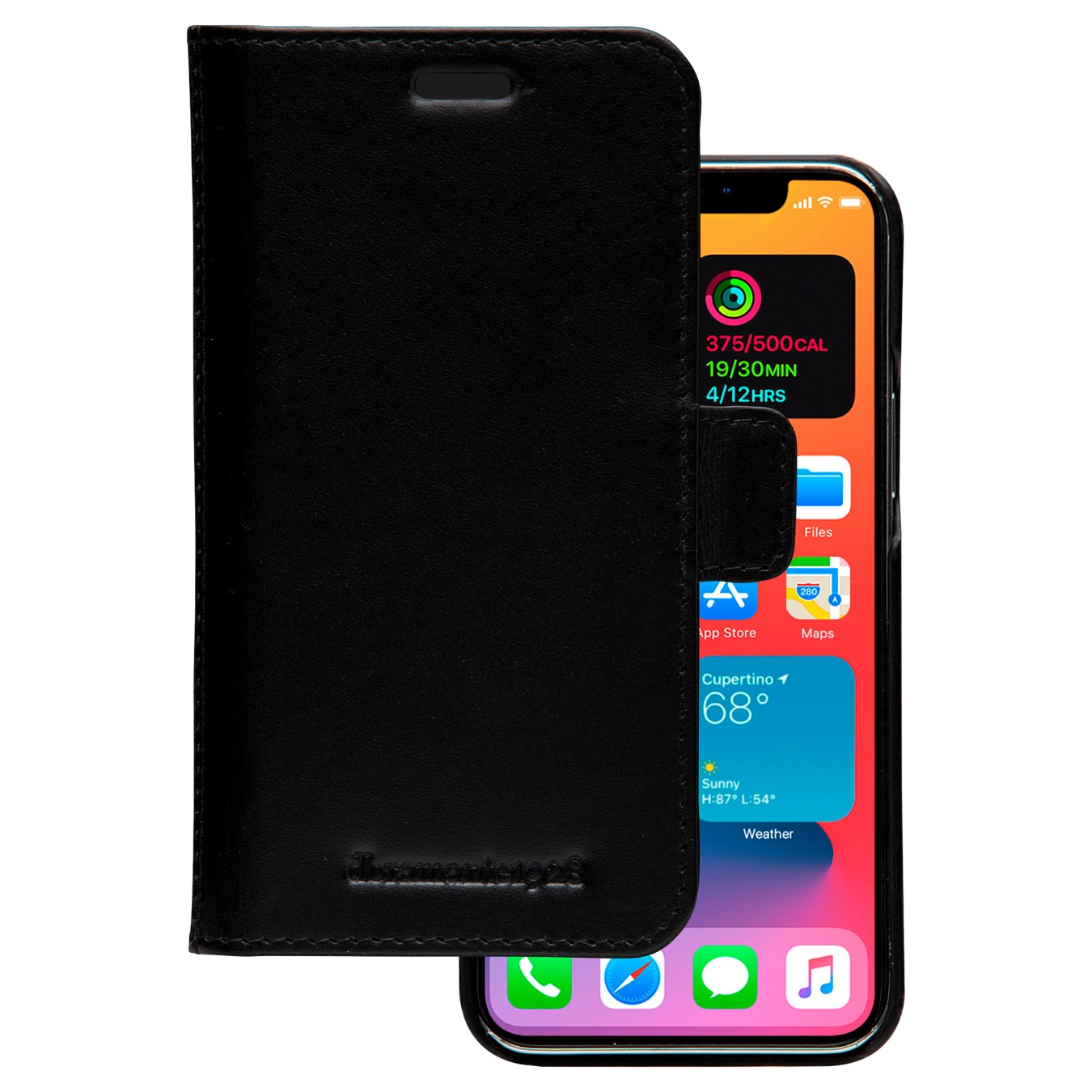 Buy dbramante1928 Lynge - Flip-Hlle fr Mobiltelefon - genarbtes Leder - Schwarz - fr Apple iPhone 12 mini in Cyprus, Nicosia, Li