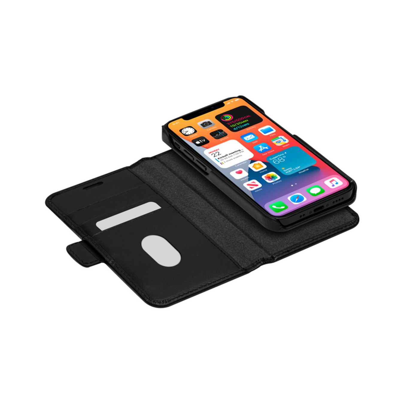 Buy dbramante1928 Lynge - Flip-Hlle fr Mobiltelefon - genarbtes Leder - Schwarz - fr Apple iPhone 12 mini in Cyprus, Nicosia, Li