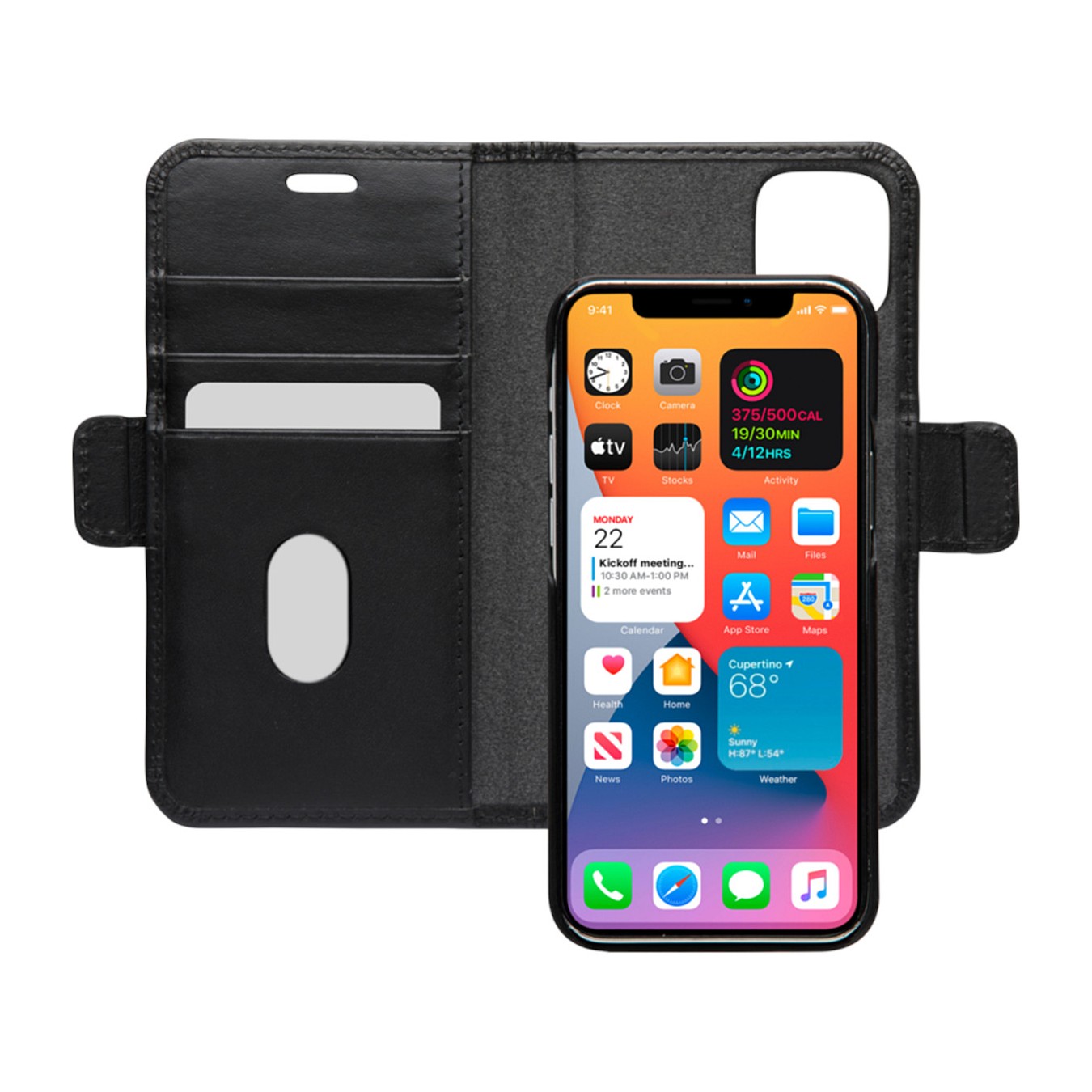 Buy dbramante1928 Lynge - Flip-Hlle fr Mobiltelefon - genarbtes Leder - Schwarz - fr Apple iPhone 12 mini in Cyprus, Nicosia, Li
