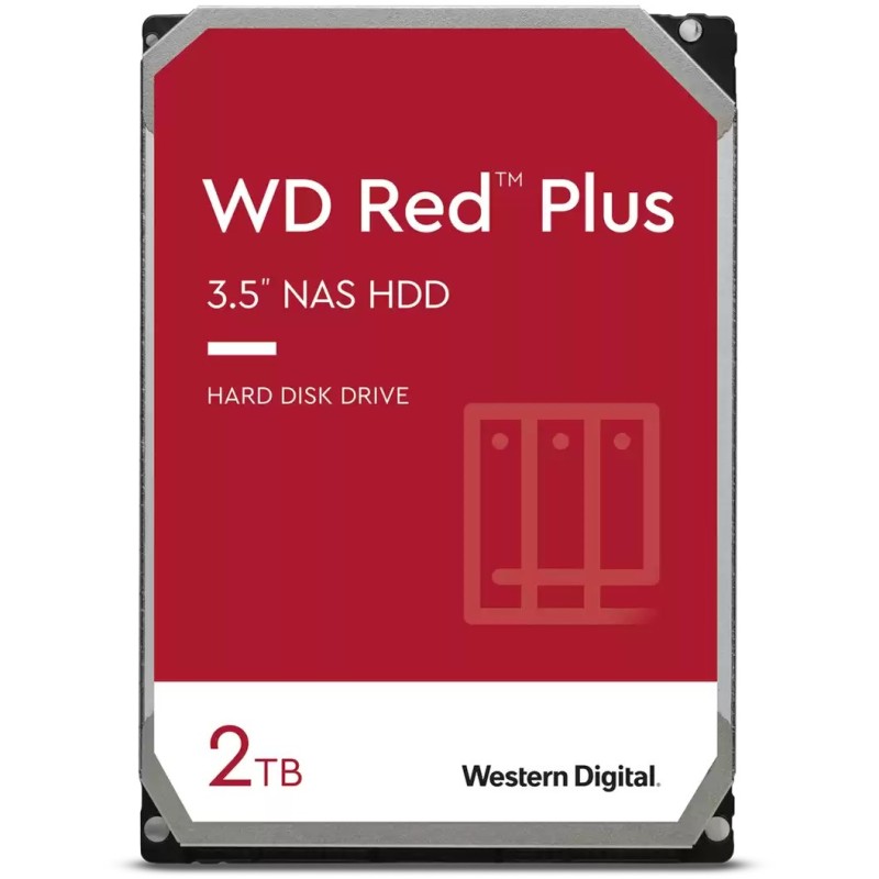 Buy WD Red Plus NAS - WD20EFPX - 2TB 3.5in SATA III (6Gb/s) 5400 RPM 64MB Cache in Cyprus, Nicosia, Limassol, Larnaka, Pafos