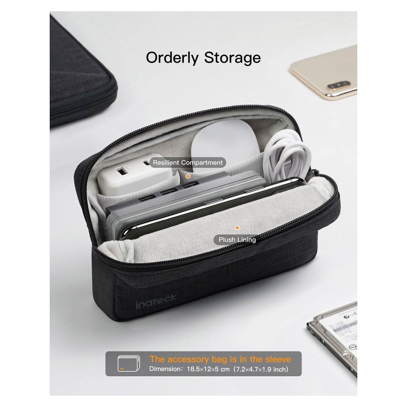 Buy inateck Laptoptasche 13,3' Zubehörtasche LB01007-13S_black in Cyprus, Nicosia, Limassol, Larnaka, Pafos