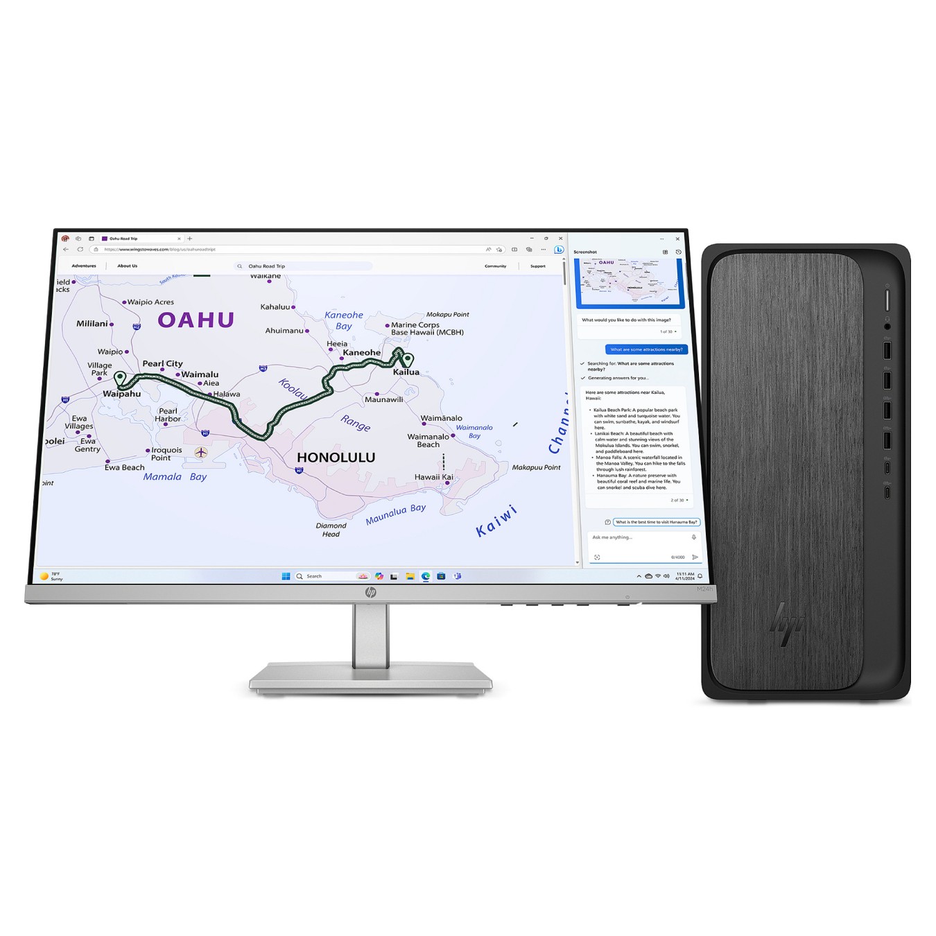 Buy HP OmniDesk M02-0072ng RYZ7 8700G 16GB 1TBSSD W11 Home in Cyprus, Nicosia, Limassol, Larnaka, Pafos