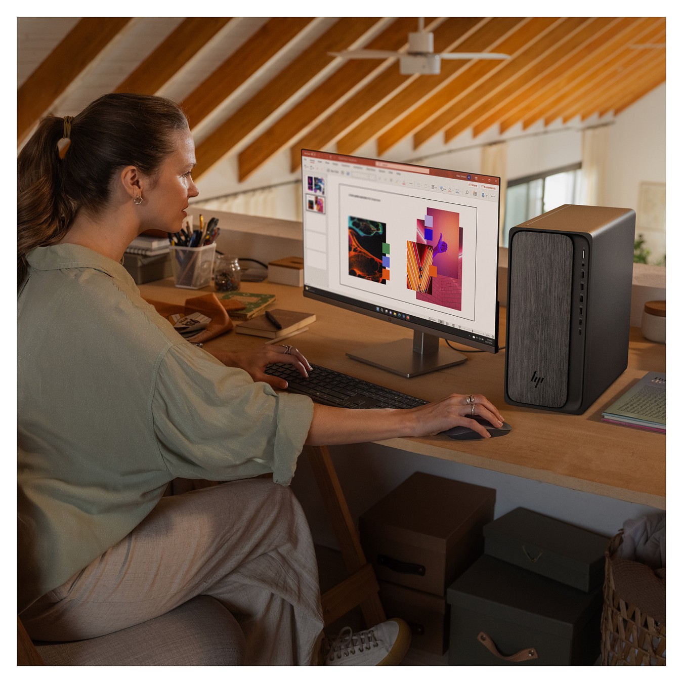 Buy HP OmniDesk M02-0072ng RYZ7 8700G 16GB 1TBSSD W11 Home in Cyprus, Nicosia, Limassol, Larnaka, Pafos