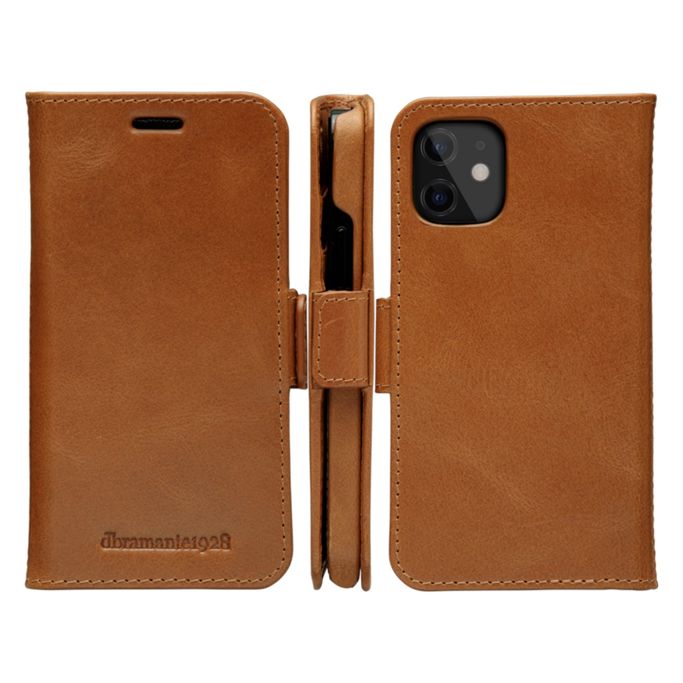 Buy dbramante1928 Lynge - Flip-Hlle fr Mobiltelefon - genarbtes Leder - Hellbraun - fr Apple iPhone 12 mini in Cyprus, Nicosia, 