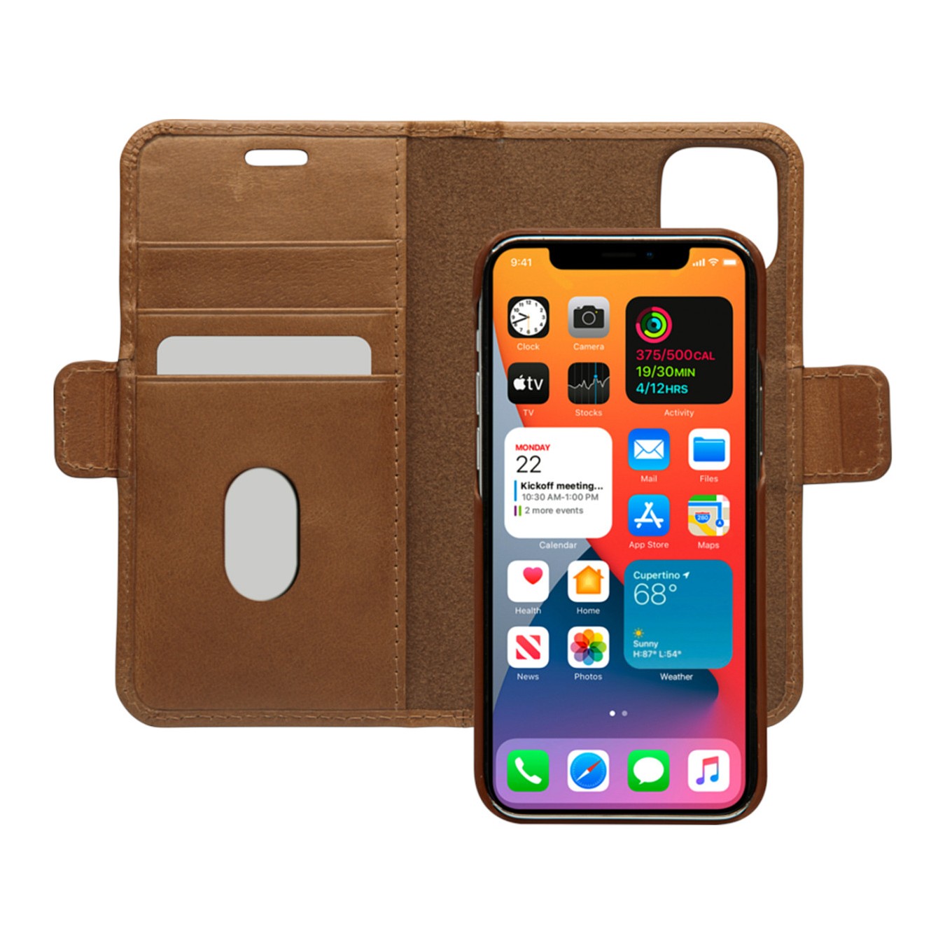 Buy dbramante1928 Lynge - Flip-Hlle fr Mobiltelefon - genarbtes Leder - Hellbraun - fr Apple iPhone 12 mini in Cyprus, Nicosia, 
