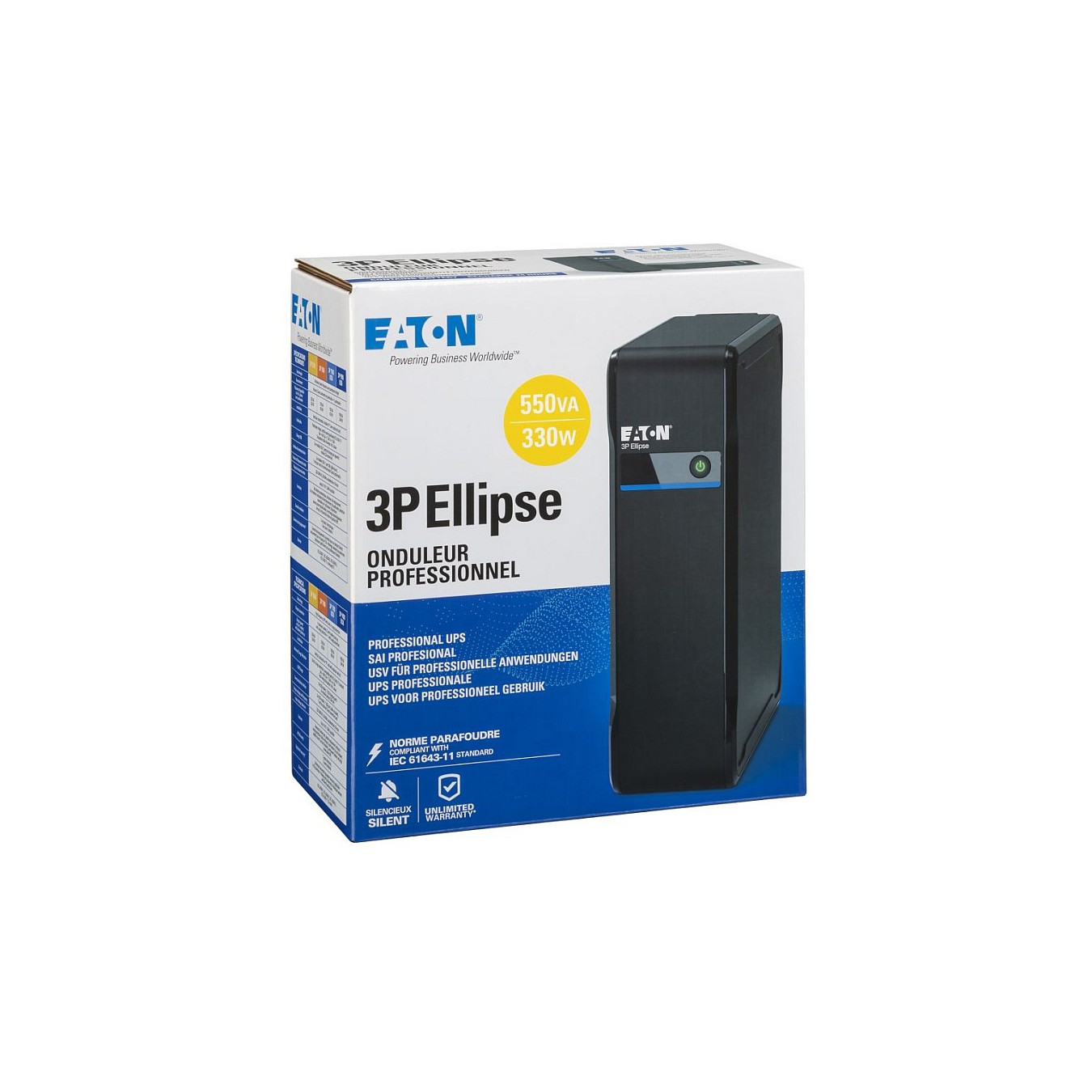 Buy Eaton 3P Ellipse 550 IEC - USV - Wechselstrom 220-240 V - 330 Watt - 550 VA - Ausgangsanschlüsse: 4 in Cyprus, Nicosia, Lima