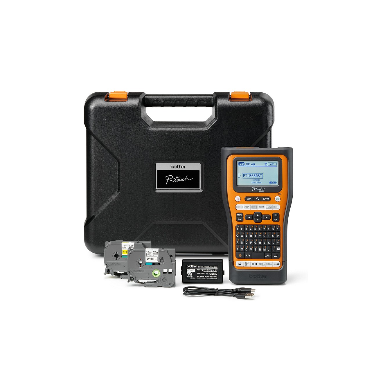 Buy Brother P-touch E560BT Handheld Beschrifter mit Systemkoffer in Cyprus, Nicosia, Limassol, Larnaka, Pafos