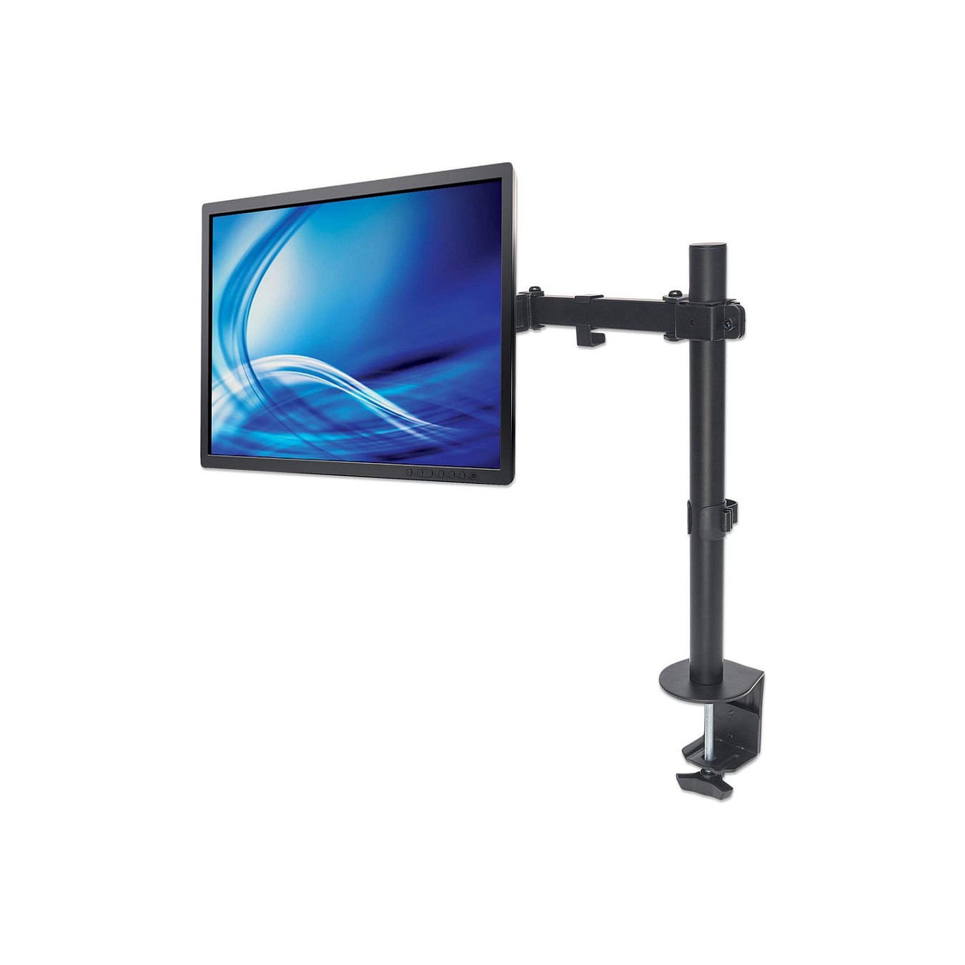 Buy MANHATTAN Monitorarm fuer ein Display von 33,02-81,28 13Z-32Z bis 8kg 2-fach schwenkbar + -45Grad neigbar 360Grad sch... in 
