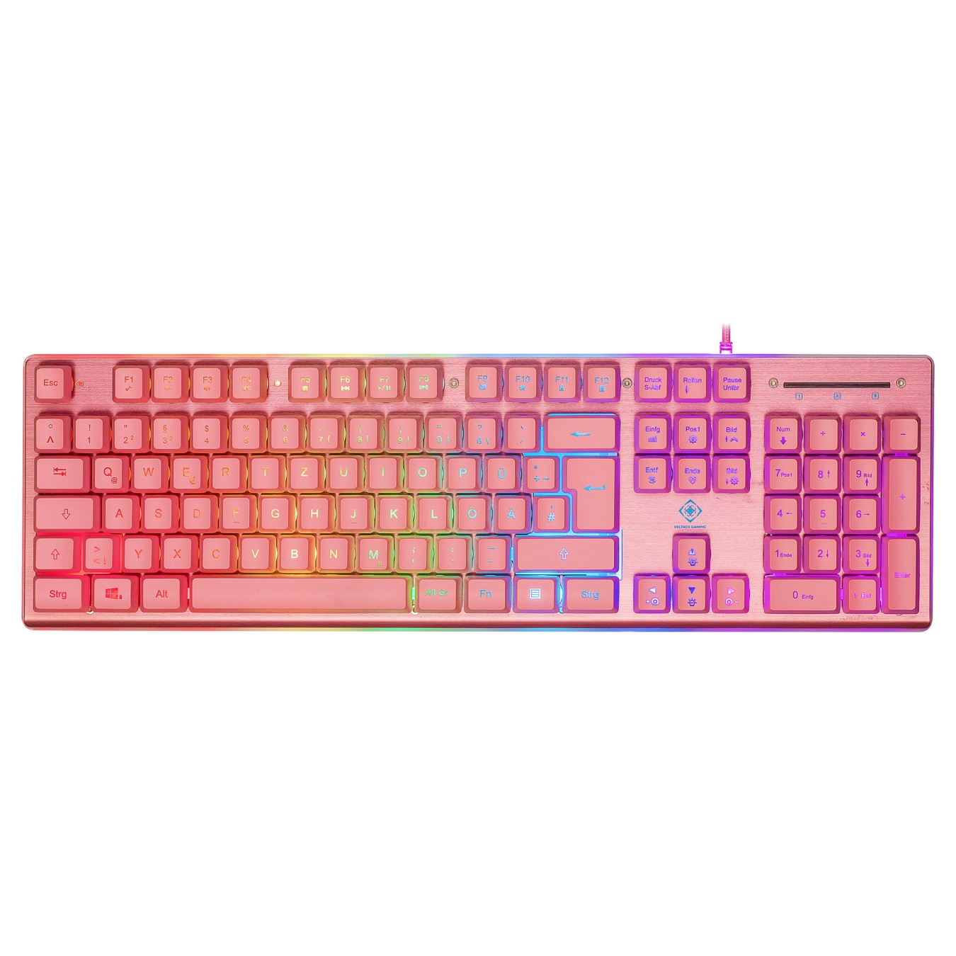 Buy Deltaco Gaming Tastatur USB, RGB pink in Cyprus, Nicosia, Limassol, Larnaka, Pafos