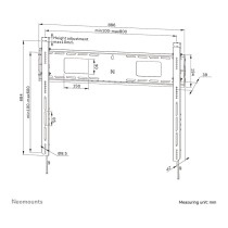 Buy Neomounts LEVEL-750 - Befestigungskit - für TV - schwerlast - verriegelbar - Stahl - Schwarz - Bildschirmgröße: 109-2... in 