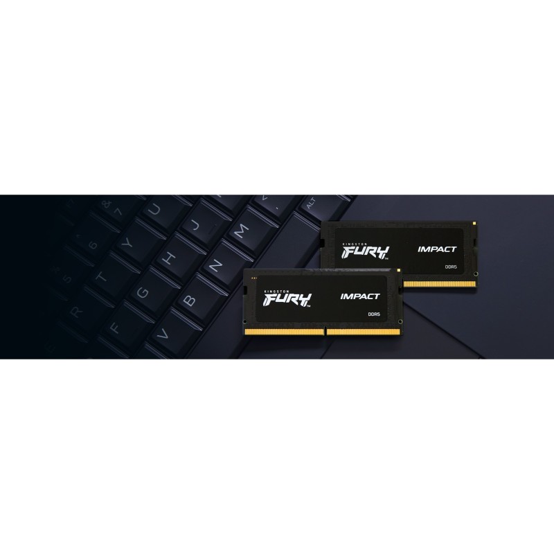 Buy Kingston FURY Impact 32GB (2x16GB) DDR5-6400 SODIMM CL38 XMP 3.0 - Black in Cyprus, Nicosia, Limassol, Larnaka, Pafos
